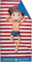 Greenwich Polo Club Kids' Blue Beach Towel