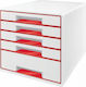 Leitz Desktop Drawer 5 Compartments White