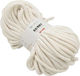 Κορδόνι Bobby Braided 8mm 400γρ 100% Cotton Λευκό