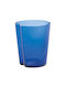 Zafferano Handy Set Water Glasses Made of Glass in Blue Colour 335ml 6 Pieces