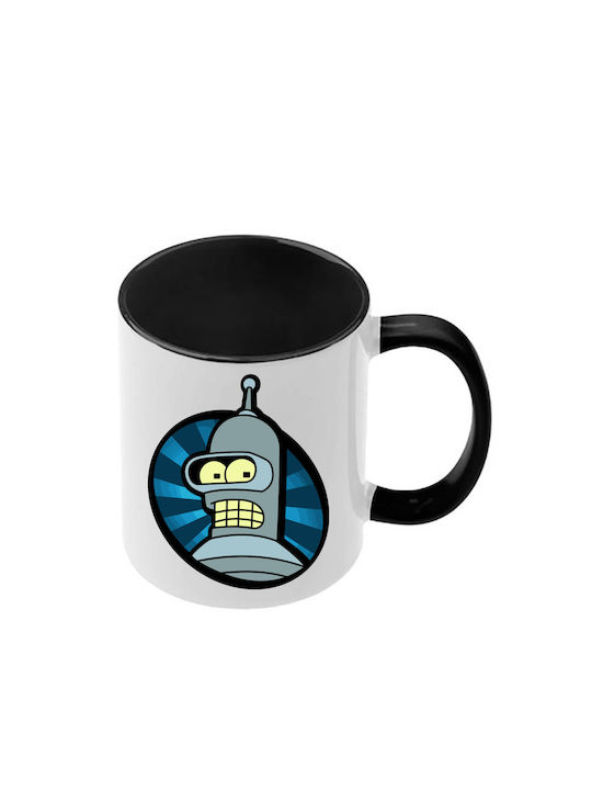 Futurama Tasse Mit Schwarze Griff Innen