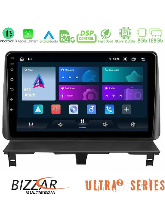 Bizzar Car Audio System for Peugeot Partner Citroen Berlingo 2002-2008 Bluetooth USB WiFi GPS Apple CarPlay Android Auto with 9" Touch Screen