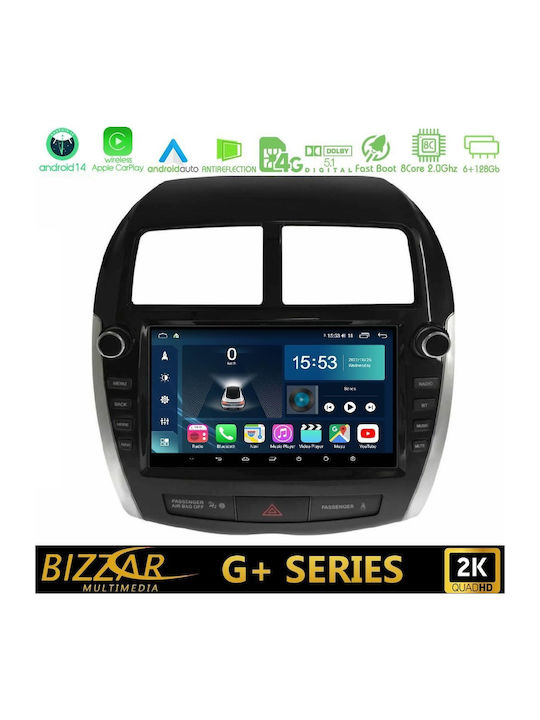 Bizzar Car Audio System for Mitsubishi Asx 2013-2018 (Bluetooth/USB/WiFi/GPS/Apple CarPlay/Android Auto) with 9" Touch Screen