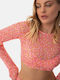 Γυναικείο Crop Top Μακρυμάνικο Sorbet
