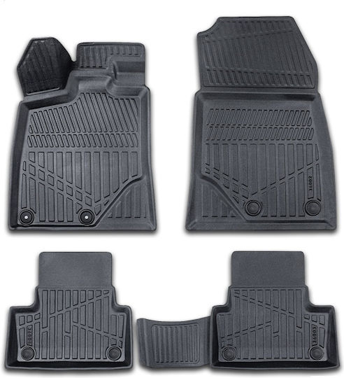Covoare Auto Partea Din Spate 4 Bucăți Pentru Peugeot 3008 Ford Edge Negre