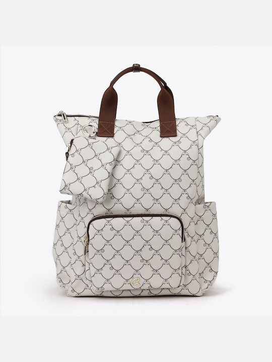 Chalk Damenrucksack Kunstleder Beigen