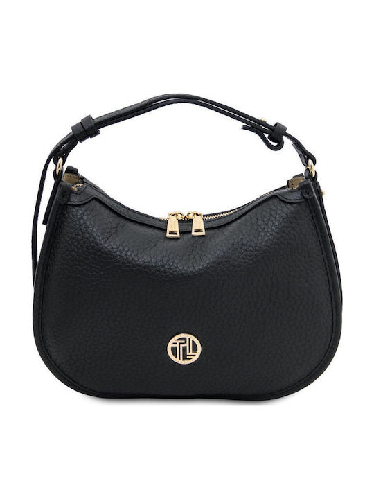 Leather Women's Shoulder Bag Black