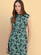 Summer Mini Dress Green 9923017 Multicolor