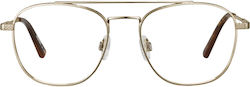 Serengeti Men's Metal Prescription Eyeglass Frame Silver