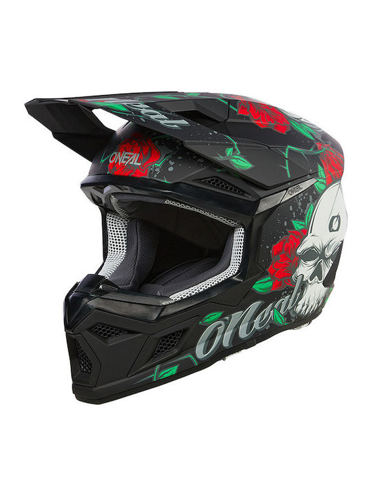 O'Neal 3SRS Melancia V.24 Black/Multi Motorcycle Helmet Motocross ECE 22.06
