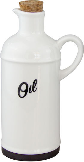 Porzellan Flasche Öl Hella Weiß 430ml