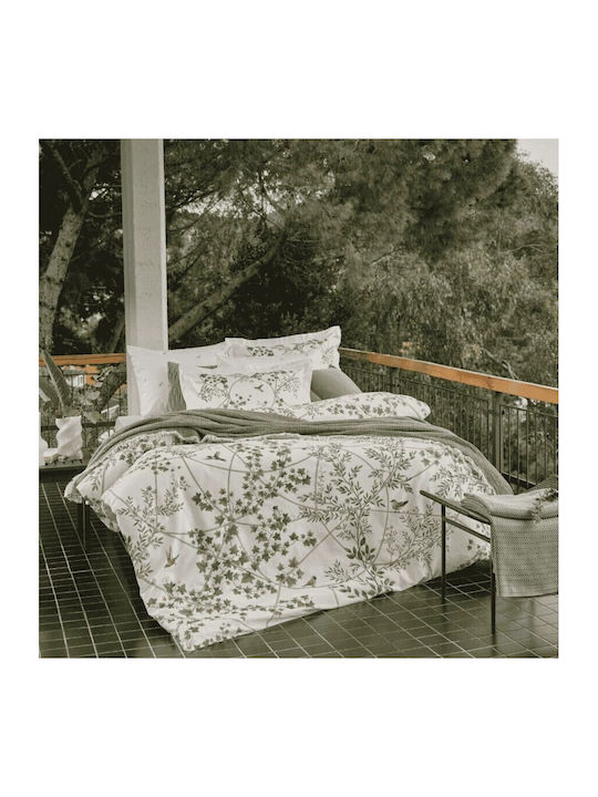 Tac Set Huse Pentru Pilote Din Bumbac 200x220cm Dublu Cu 4 Fețe De Pernă Și 1 Cearceaf Violet