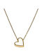 Legola Necklace with Heart Design in Gold Plated Steel