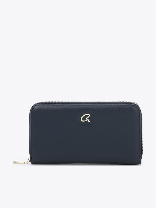 Axel Large Women's Blue Wallet