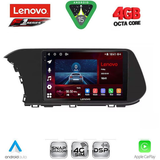 Lenovo Ηχοσύστημα Αυτοκινήτου για Hyundai i20 / Bayon 2020-2026 με Clima (Bluetooth/USB/WiFi/GPS/Apple-Carplay/Android-Auto) με Οθόνη Αφής 10"