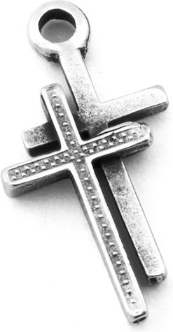 Cruce Metalică 15x11mm Patină Ambalaj 20 Bucăți