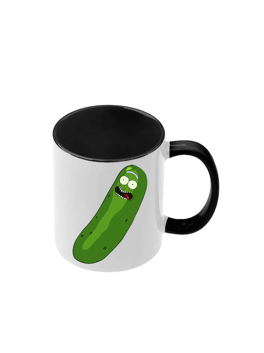 Κούπα Rick Morty Μαύρη Λαβή Εσωτερικό