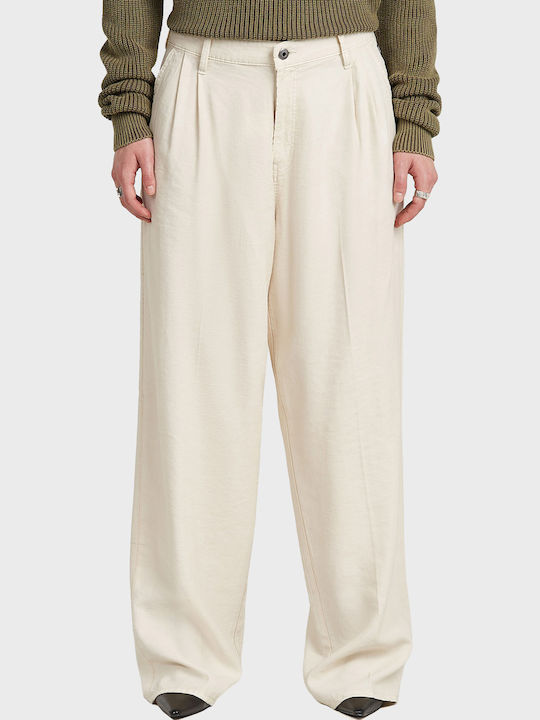 Pantaloni Chino Damă Ecru