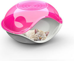 Transparente Höhle Katzenbett Hund Pink Abgedec...