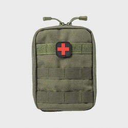 Tăsă militar de talie din poliester verde Tăsă militar de talie din poliester verde
