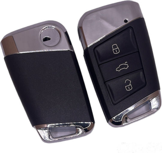 Συμβατό Κέλυφος Κλειδιού Αυτοκινήτου Group Vag Smartkey 3 Κουμπιά Λάμα Hu66 1545-fwk