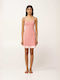 Vamp Summer Women's Nightgown Pink Tan