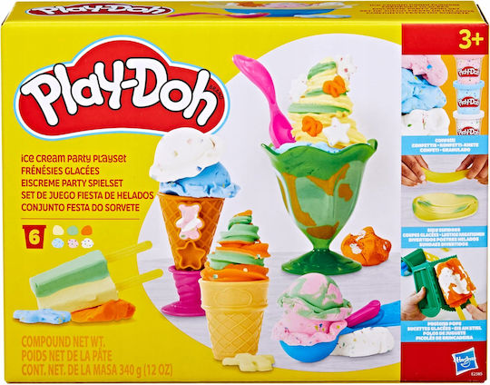 Hasbro Play-Doh Knete - Spiel-Set Ice Cream Party für 3+ Alter
