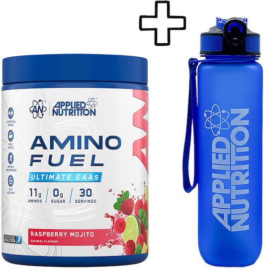 Applied Nutrition Amino Fuel Eaa 390g Fruit Burst & Applied Nutrition Lifestyle Water Bottle 1000ml Custom Bundle