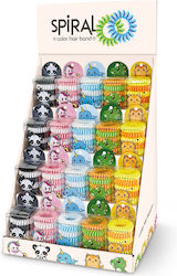 Elastic Spiral Hair Ties Glam & Go Assorted Colors 20 Pcs Display