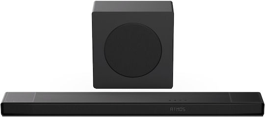 Hisense AX3120Q Soundbar 3.1.2 Bluetooth και HDMI 440W με Ασύρματο Subwoofer και Τηλεχειριστήριο Μαύρο