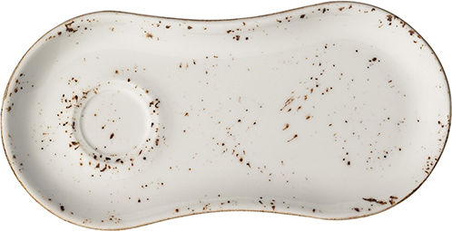 Bonna Grain Servierplatte aus Weißem Porzellan 25x12cm