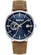 Timberland Men's Watch 42mm Battery With Brown Leather Strap