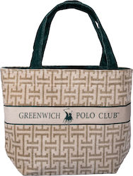 Greenwich Polo Club Υφασμάτινη Τσάντα Θαλάσσης Μπεζ