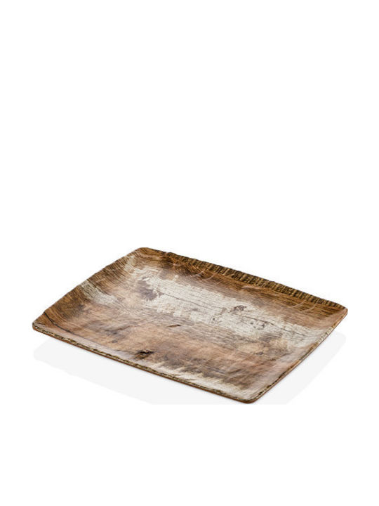 Raki Piatelă De Servire Din Melamină Maro 32.5x26.5cm