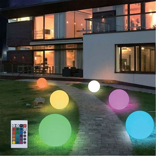 Solar Light Ball RGB with Remote Control IP65 20x20cm