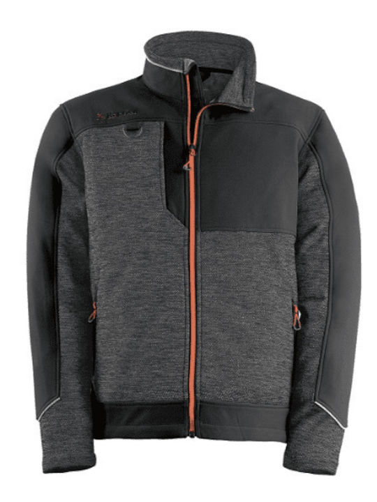 Kapriol Pro Tenere Jachetă de Lucru Reflectorizantă Softshell cu Căptușeală Polar Neagră Kapriol Pro Tenere Jachetă de Lucru Reflectorizantă Softshell cu Căptușeală Polar Neagră