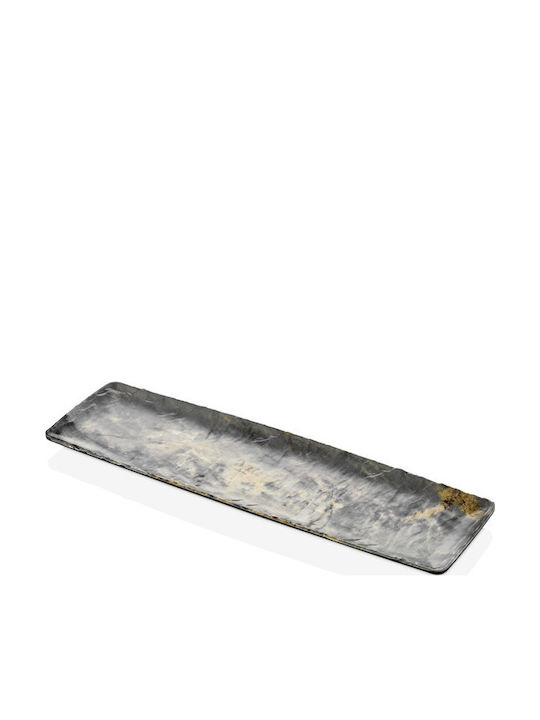 Raki Polari Servierplatte Aus Melamin In Grau 53x16.2cm