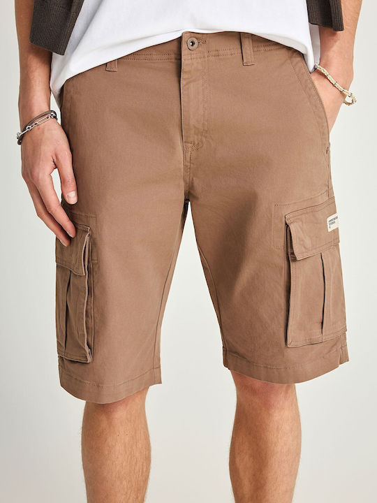 Funky Buddha Men's Cargo Shorts Brown