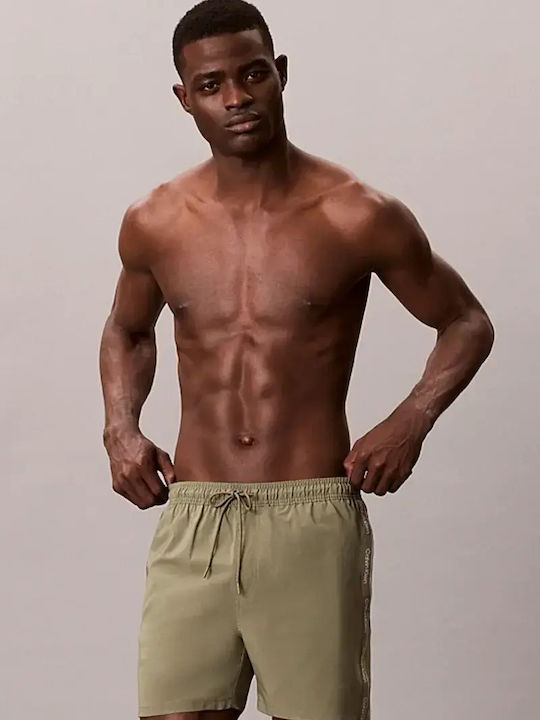 Calvin Klein Men's Swimwear Khaki Camo Shorts