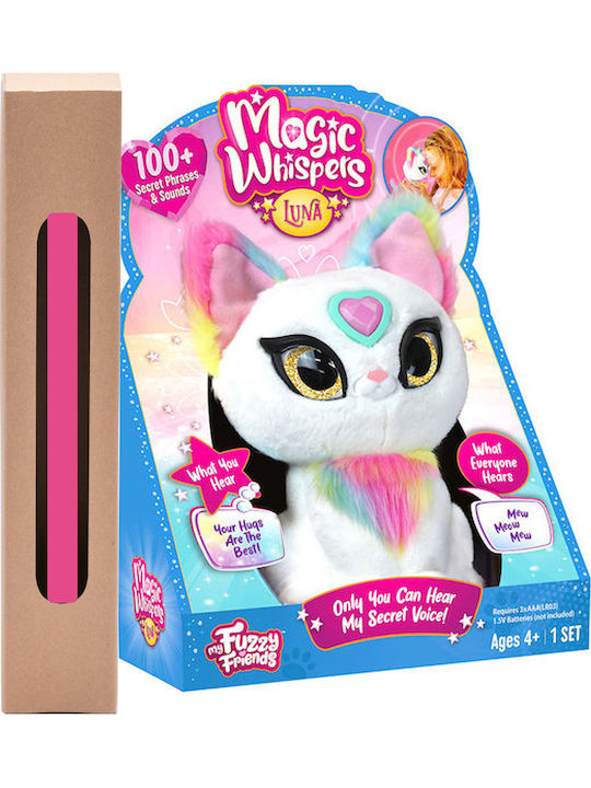 Παιχνιδολαμπάδα Λούτρινο My Fuzzy Friends Magic Whisper Kitty για 4+ Ετών Giochi Preziosi