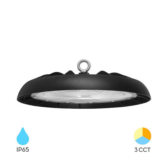 Braytron Φωτιστικό Καμπάνα 200W 26000lm με Ενσωματωμένο LED Μαύρο