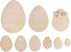 Rayher Πασχαλινο Ξυλινο Μινι Αυγο 2-8cm Σετ 9τεμ 64665505