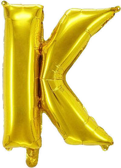 Letter K Foil Jumbo Gold 102cm