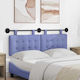 vidaXL Fabric Bed Headboard Cushion Blue 130x55cm