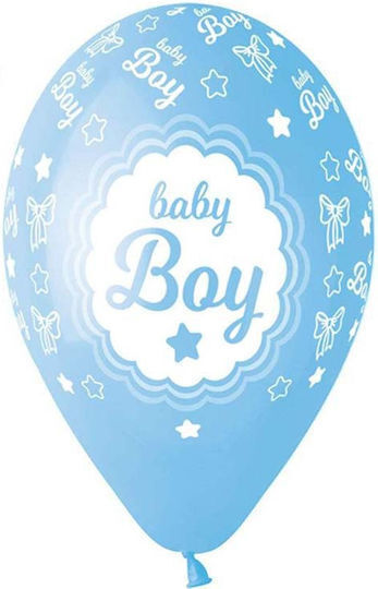 Μπαλόνι Γέννησης Μωρού Latex Μπλε Baby Boy 33εκ.