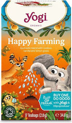 Yogi Tea Κόκκινο Τσάι Βιολογικό Προϊόν Happy Farming 17 Φακελάκια 34gr