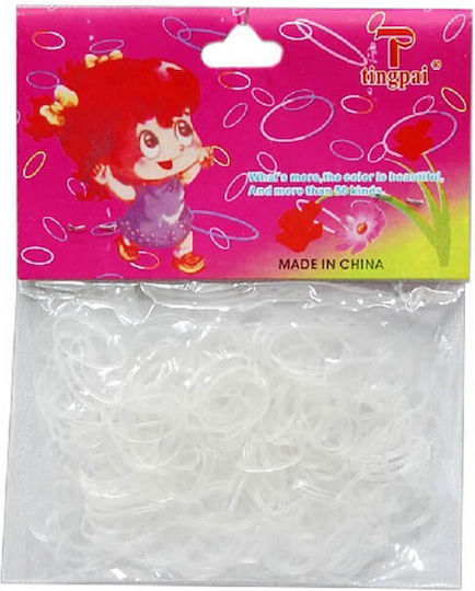 Haargummis Silikone 125 Stück Transparente Et-7345