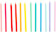 Κεράκια Πολύχρωμα Rainbow Birthday 24τμχ