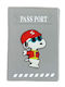Cute Traveler Husă Pașaport Snoopy Hat Gri
