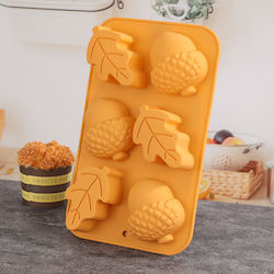 Silicone Mold Acorns 27x17cm